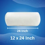 Foam Round Pillow 12x24 Inch (pack of 1)